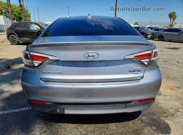 KMHE54L2XHA044522 2017 HYUNDAI SONATA Gray Widok z tyłu