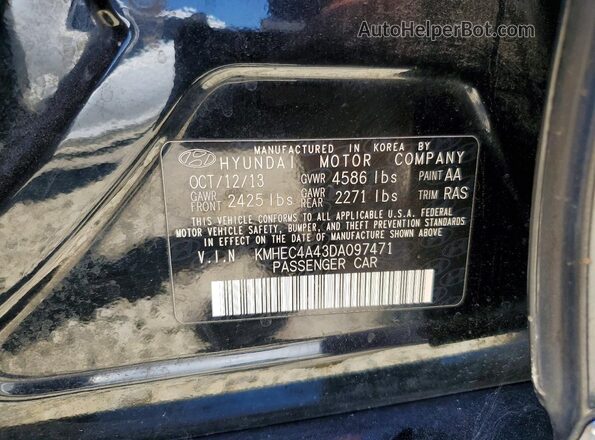 KMHEC4A43DA097471 2024 HYUNDAI SONATA Black Vista de la etiqueta del VIN