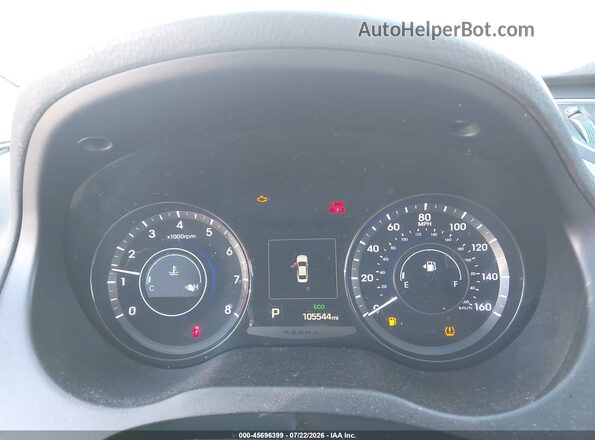 KMHFG4JG0GA501141 2016 HYUNDAI AZERA White Vista de los asientos traseros