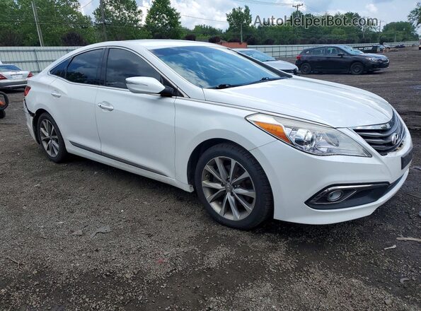 KMHFG4JG3HA579883 2017 HYUNDAI AZERA White Delantero derecho
