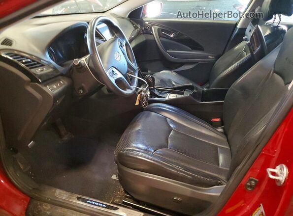 KMHFG4JG7GA513528 2016 HYUNDAI AZERA Red Вид салону спереду