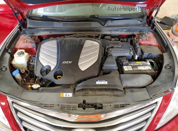 KMHFG4JG7GA513528 2016 HYUNDAI AZERA Red Вид задньої частини салону