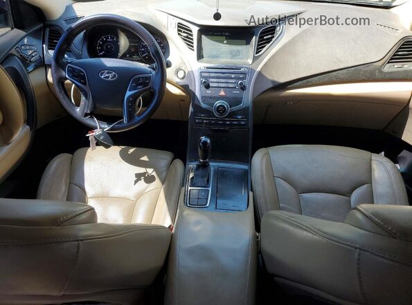 KMHFG4JG7GA513545 2016 HYUNDAI AZERA Черный Вид панели приборов
