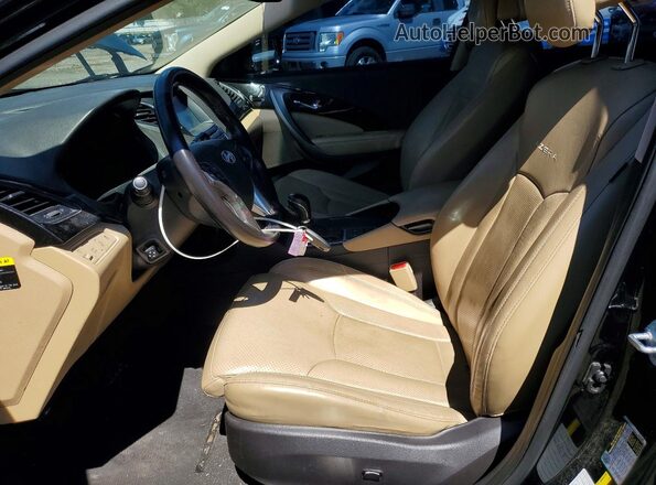 KMHFG4JG7GA513545 2016 HYUNDAI AZERA Черный Вид салона спереди
