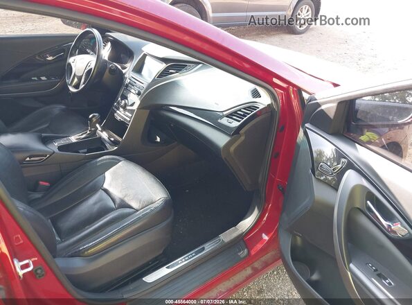 KMHFG4JG8GA507785 2016 HYUNDAI AZERA Red Widok wnętrza z przodu