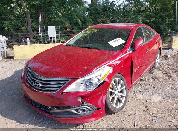 KMHFG4JG8GA507785 2016 HYUNDAI AZERA Red Widok z przodu