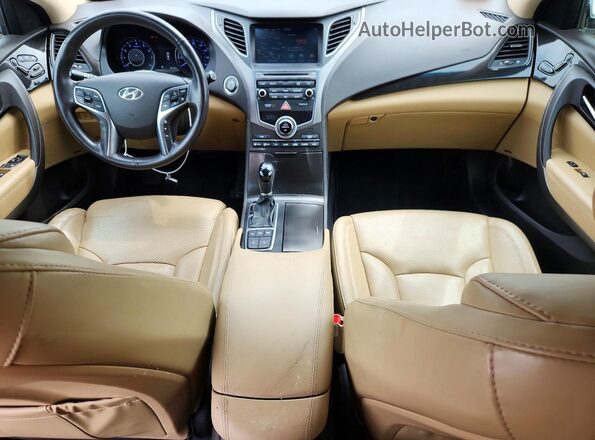 KMHFH4JG2GA516088 2016 HYUNDAI AZERA White Առջևի վահանակի տեսք
