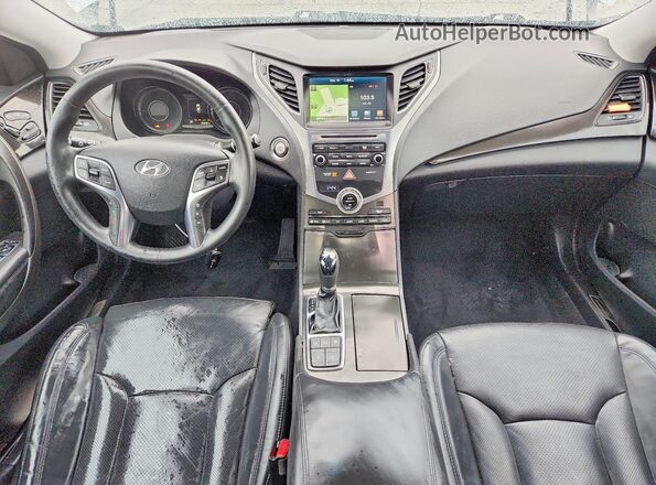 KMHFH4JG2HA588510 2017 HYUNDAI AZERA Серебряный Вид панели приборов