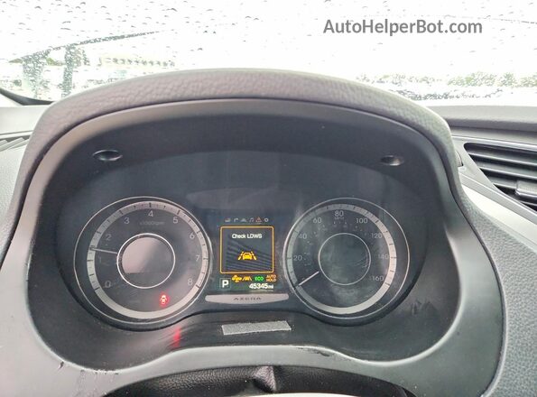 KMHFH4JG2HA588510 2017 HYUNDAI AZERA Серебряный Вид щитка приборов