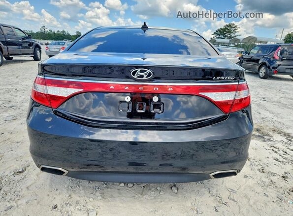 KMHFH4JG5GA509264 2016 HYUNDAI AZERA Black Rear view