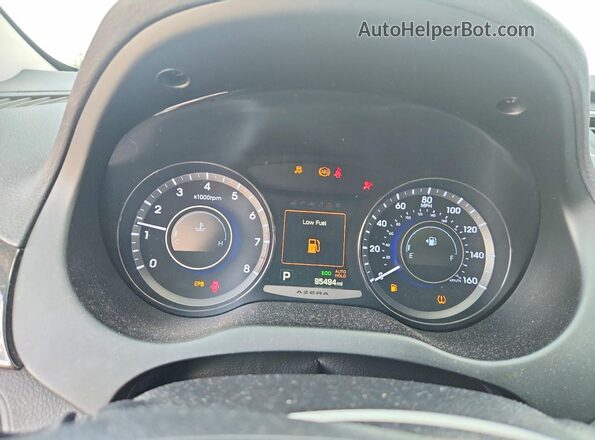 KMHFH4JG5GA509264 2016 HYUNDAI AZERA Black Instrument cluster view