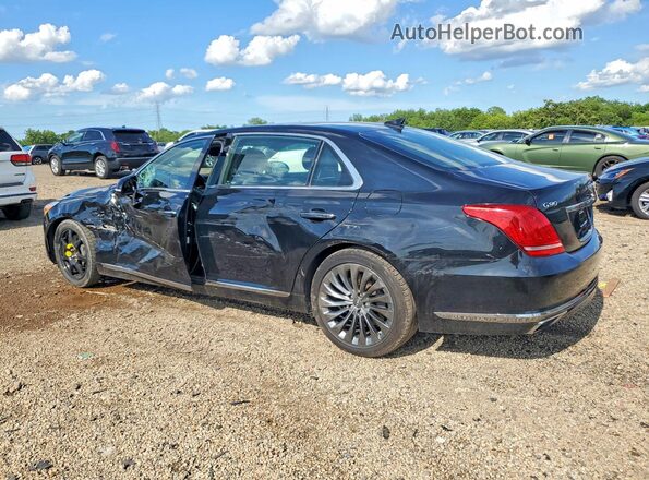 KMHG34JA1HU025686 2017 GENESIS G90 Black Tył lewy