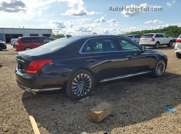 KMHG34JA1HU025686 2017 GENESIS G90 Black Tył prawy