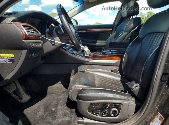 KMHG34JA1HU025686 2017 GENESIS G90 Black Widok wnętrza z przodu