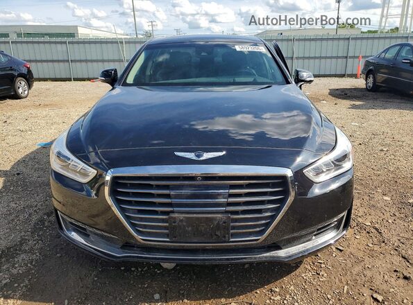 KMHG34JA1HU025686 2017 GENESIS G90 Black Widok z przodu