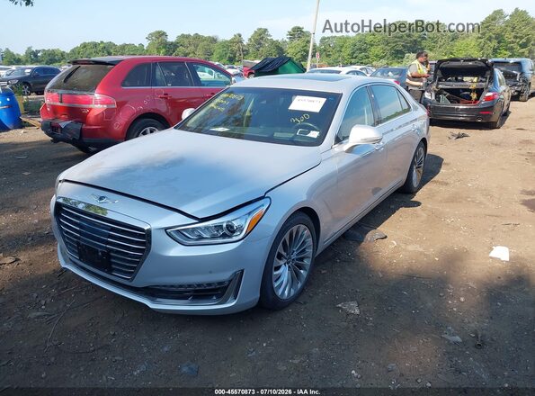 KMHG34JA6HU034013 2017 GENESIS G90 Серебряный Передняя левая четверть