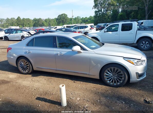 KMHG34JA6HU034013 2017 GENESIS G90 Серебряный Вид задней части салона
