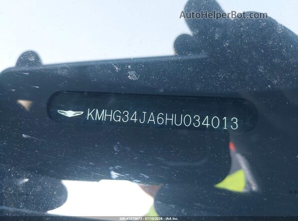 KMHG34JA6HU034013 2017 GENESIS G90 Серебряный 