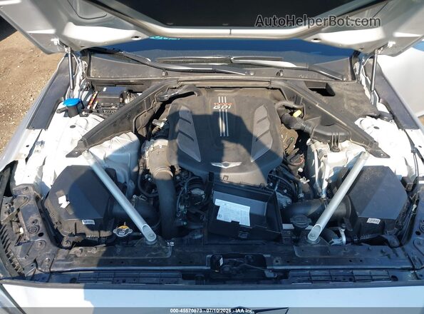 KMHG34JA6HU034013 2017 GENESIS G90 Серебряный Вид сзади