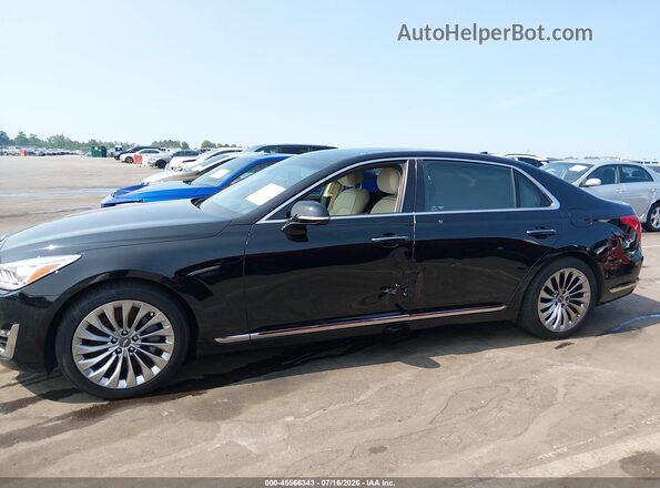 KMHG34JA8HU025930 2017 GENESIS G90 Black 360 interior view