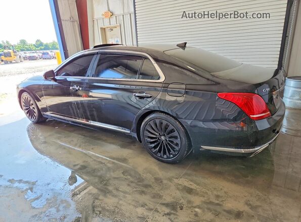 KMHG54JH9JU042765 2018 GENESIS G90 Черный Задняя левая четверть