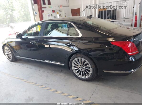 KMHG54JHXHU031669 2017 GENESIS G90 Black Սալոնի 360 աստիճան տեսք