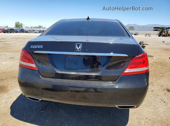 KMHGH4JH3GU105794 2016 HYUNDAI EQUUS Black Вид ззаду