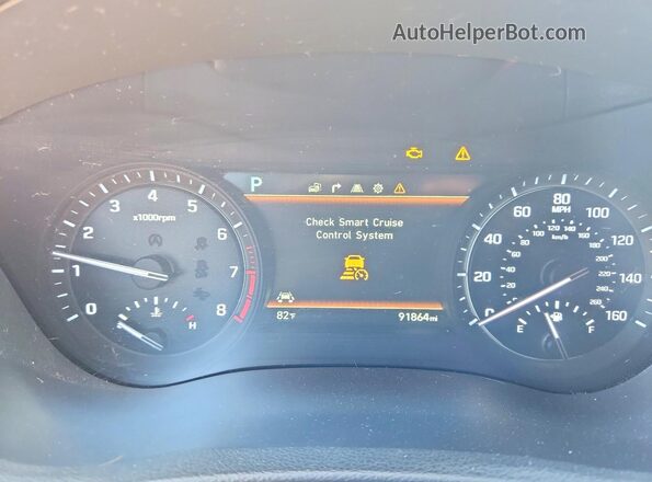 KMHGN4JB3JU222285 2018 GENESIS G80 Угольный Вид щитка приборов