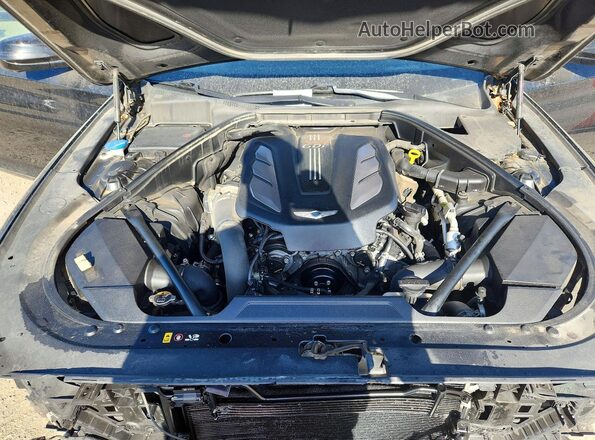 KMHGN4JB3JU222285 2018 GENESIS G80 Угольный Вид задней части салона