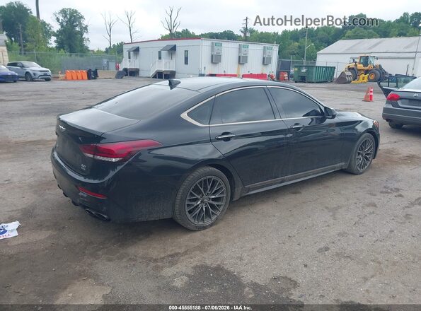 KMHGN4JB4JU244277 2018 GENESIS G80 Black Tył prawy