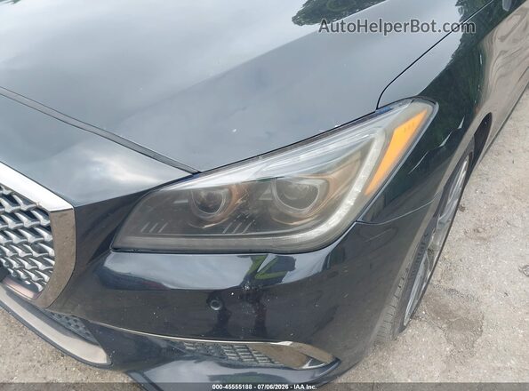 KMHGN4JB4JU244277 2018 GENESIS G80 Black Widok z przodu