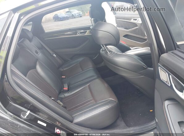 KMHGN4JB4JU244277 2018 GENESIS G80 Black Widok naklejki z numerem VIN