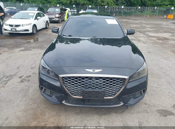 KMHGN4JB4JU244277 2018 GENESIS G80 Black Widok zestawu wskaźników