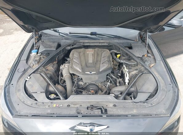KMHGN4JB4JU244277 2018 GENESIS G80 Black Widok z tyłu