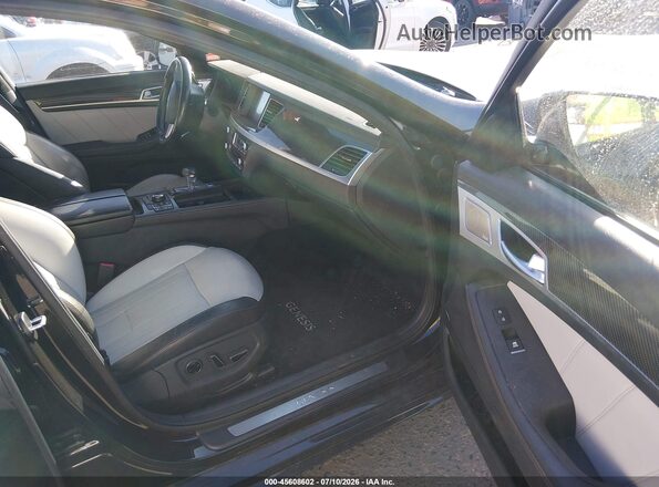 KMHGN4JB7JU233998 2018 GENESIS G80 Черный Вид салона спереди