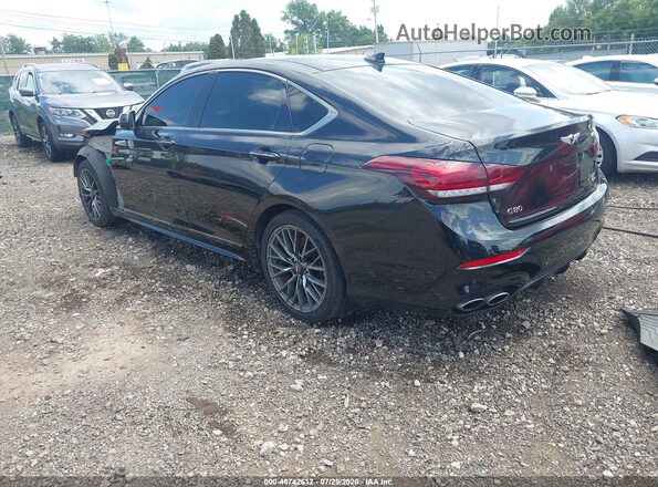 KMHGN4JB7JU248453 2018 GENESIS G80 Black Задня ліва чверть