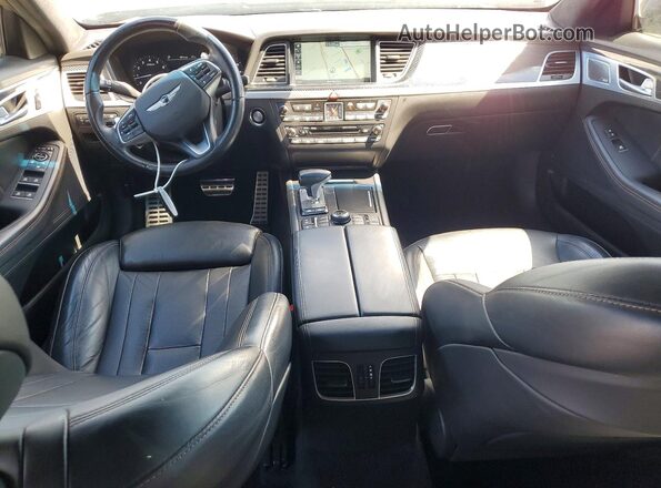KMHGN4JB9KU300599 2019 GENESIS G80 Gray Widok deski rozdzielczej