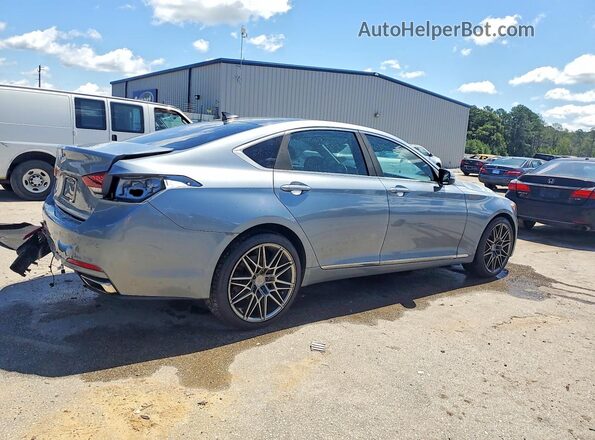 KMHGN4JE1HU180140 2017 GENESIS G80 Серебряный Задняя правая четверть