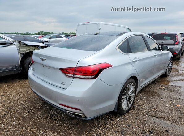 KMHGN4JE1HU199237 2017 GENESIS G80 Silver Tył prawy