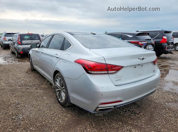 KMHGN4JE1HU199237 2017 GENESIS G80 Silver Tył lewy