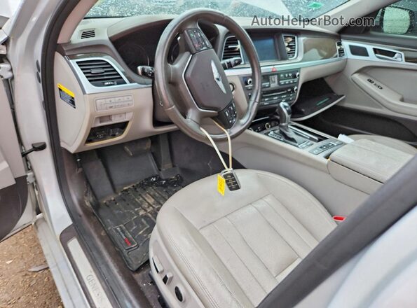 KMHGN4JE1HU199237 2017 GENESIS G80 Silver Widok deski rozdzielczej