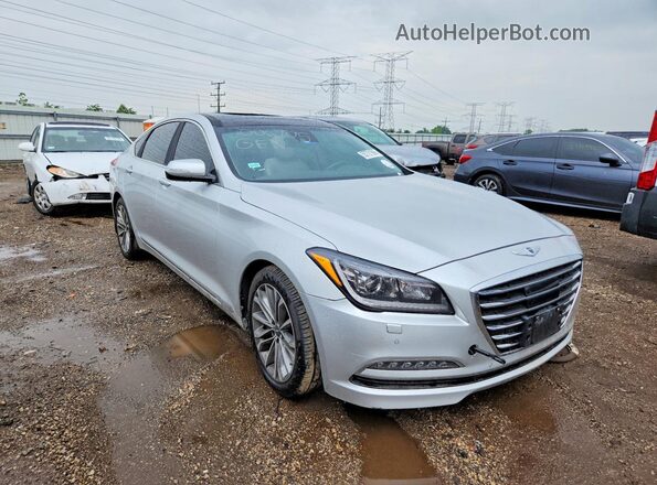 KMHGN4JE1HU199237 2017 GENESIS G80 Silver Przód prawy