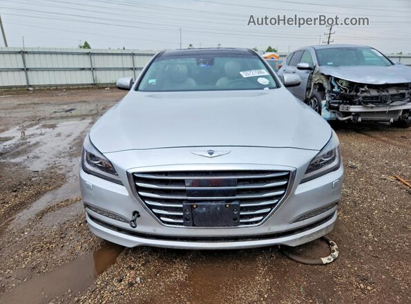 KMHGN4JE1HU199237 2017 GENESIS G80 Silver Widok z przodu