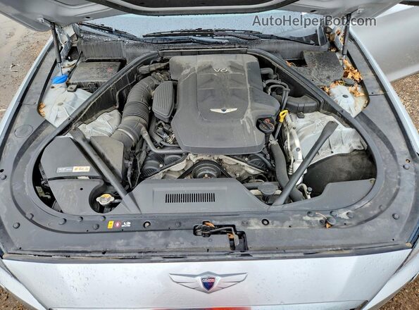 KMHGN4JE1HU199237 2017 GENESIS G80 Silver Widok wnętrza z tyłu