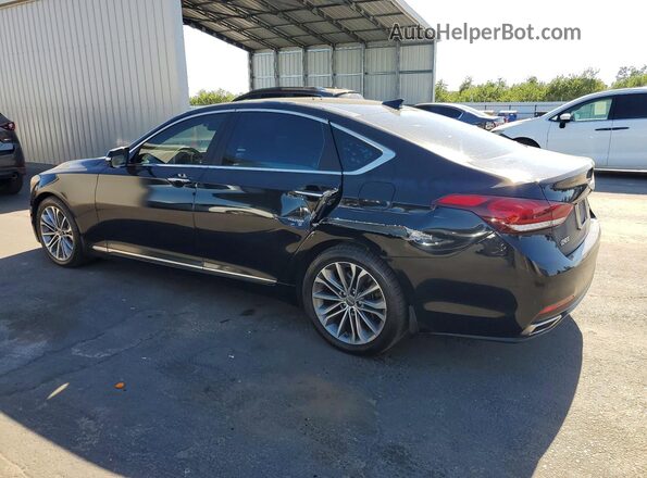 KMHGN4JE2GU139403 2016 HYUNDAI GENESIS Black Հետևի ձախ