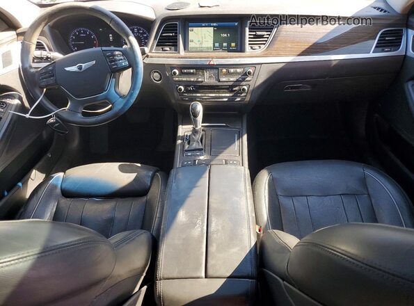 KMHGN4JE2GU139403 2016 HYUNDAI GENESIS Black Առջևի վահանակի տեսք