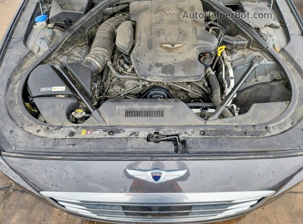 KMHGN4JE3HU204745 2017 GENESIS G80 Gray Rear interior view
