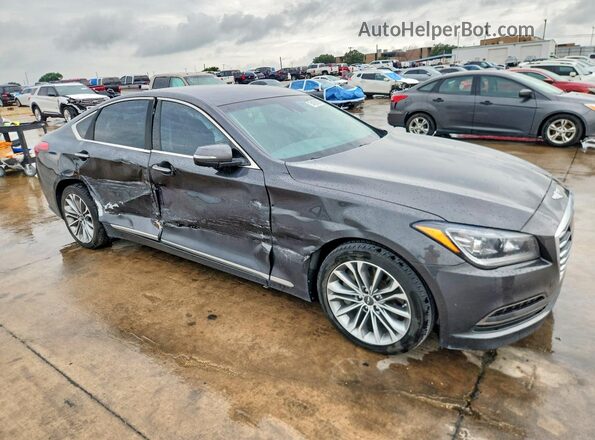 KMHGN4JE3HU204745 2017 GENESIS G80 Gray Front right