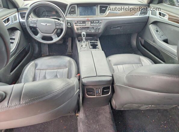KMHGN4JE3HU204745 2017 GENESIS G80 Gray Dashboard view