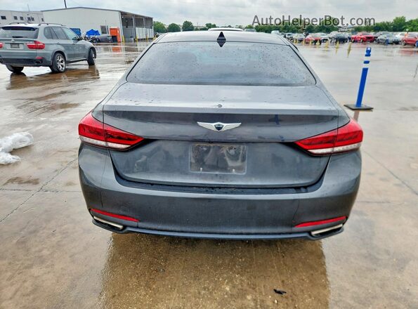 KMHGN4JE3HU204745 2017 GENESIS G80 Gray Rear view